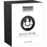 Kondome „Black Pearl“, mit Noppen