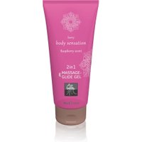 Massage- und Gleitgel „2in1 Raspberry Scent“, 200 ml