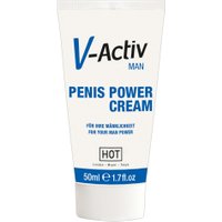 „V-Activ Penis Power Cream“, mit ätherischen Extrakten
