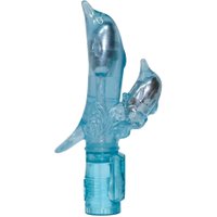 Vibrator „Double Dolphin“ mit Klitorisreizer und 3 Vibrationsstufen